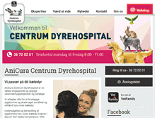 Tablet Screenshot of centrumdyrehospital.dk